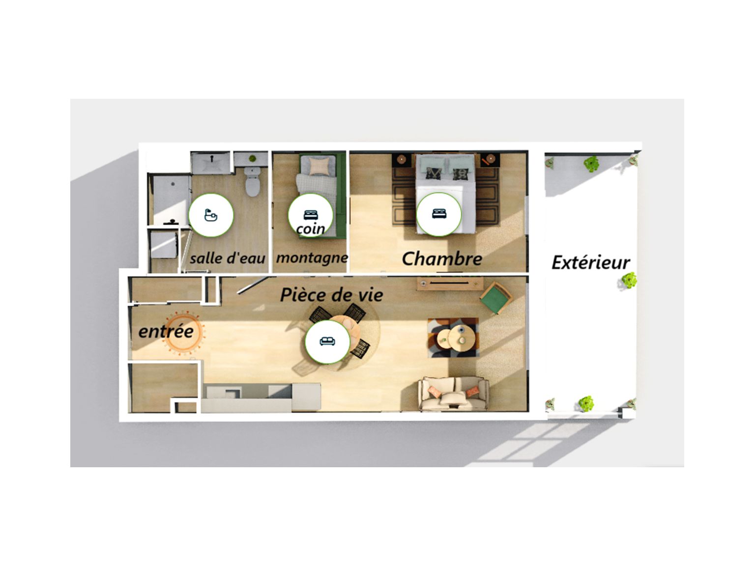image principale du bien Appartement T2 ST CHAFFREY