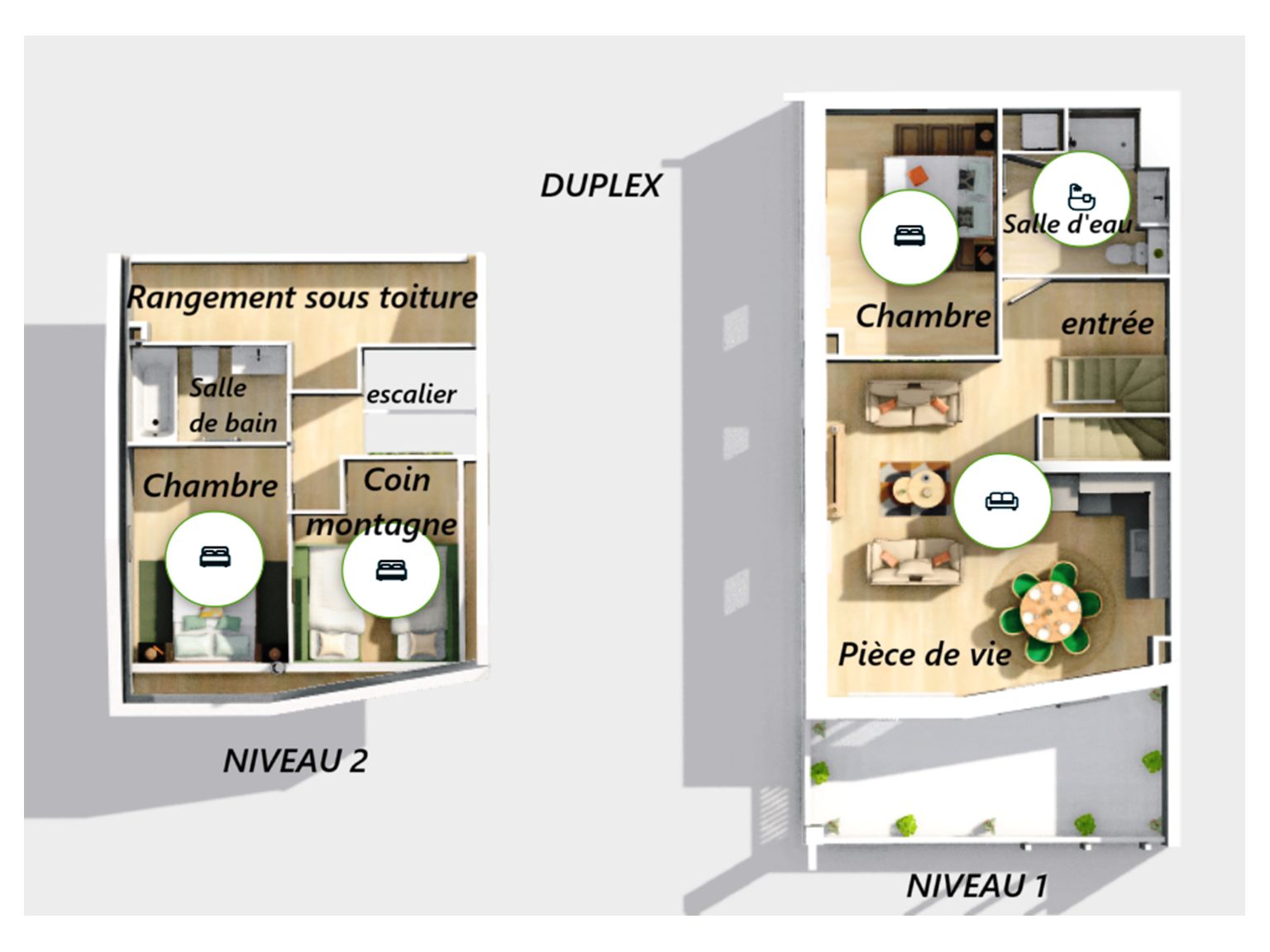 image du bien immobilier Appartement Duplex ST CHAFFREY